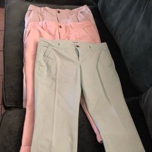 Three Old Navy capris